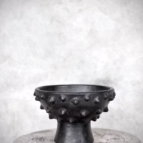 NAHA small round bowl, black antique